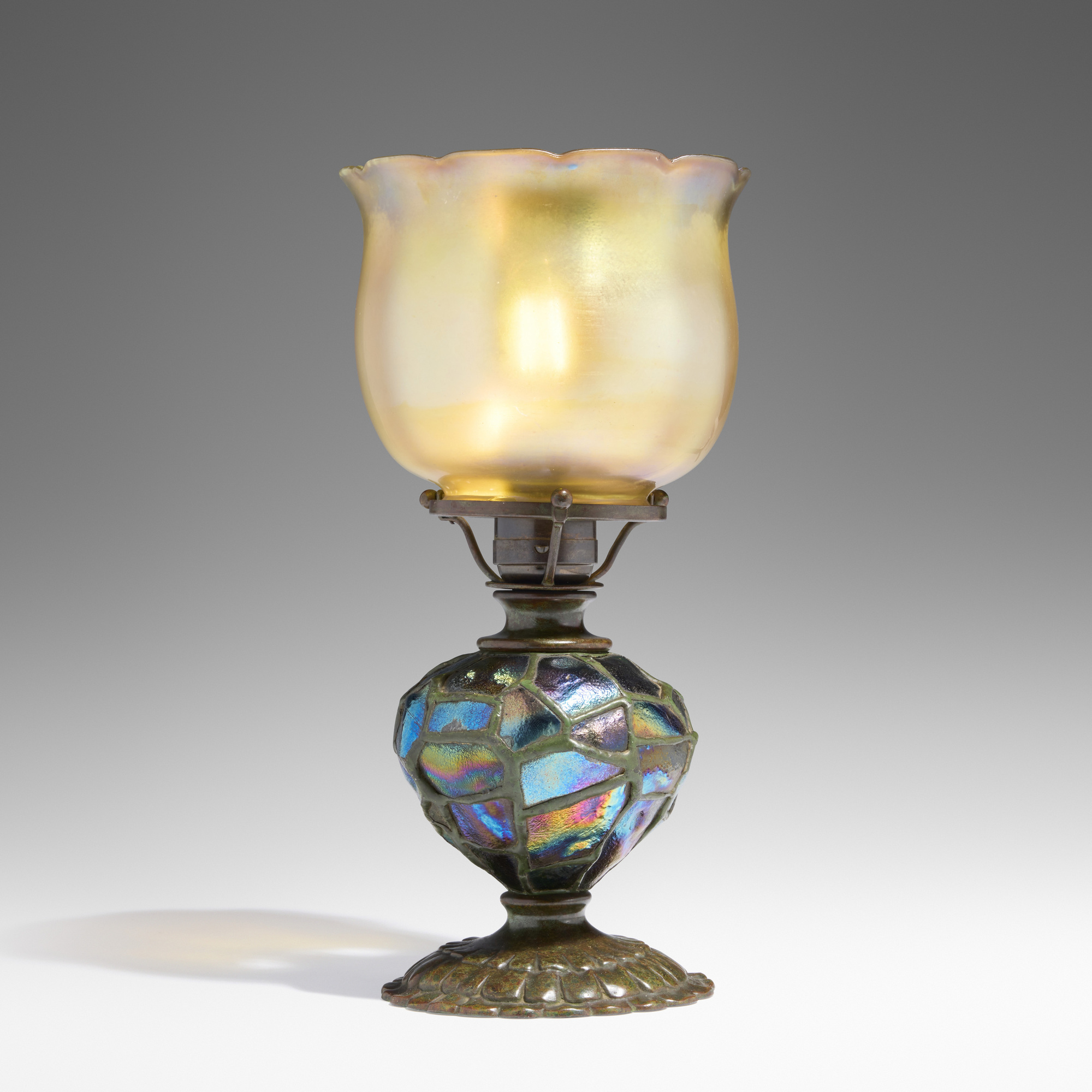 Tiffany candle lamp on sale