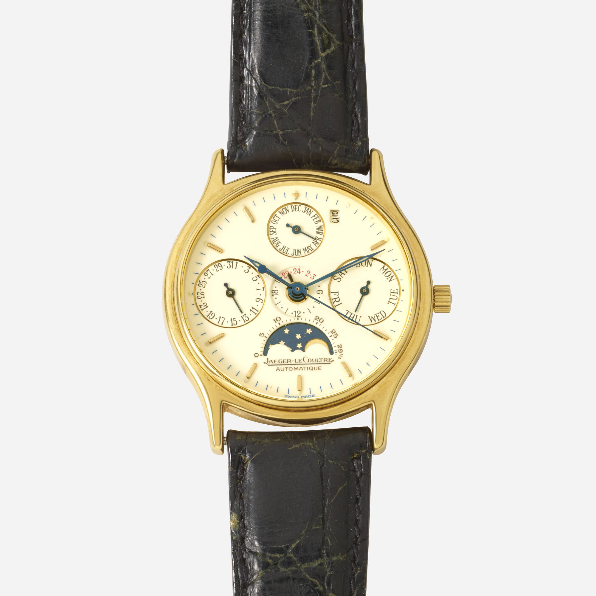 108: JAEGER-LECOULTRE, 'Master Calendar' gold wristwatch, Ref. 141.140.1 <  Watches, 25 October 2023 < Auctions | Rago Auctions