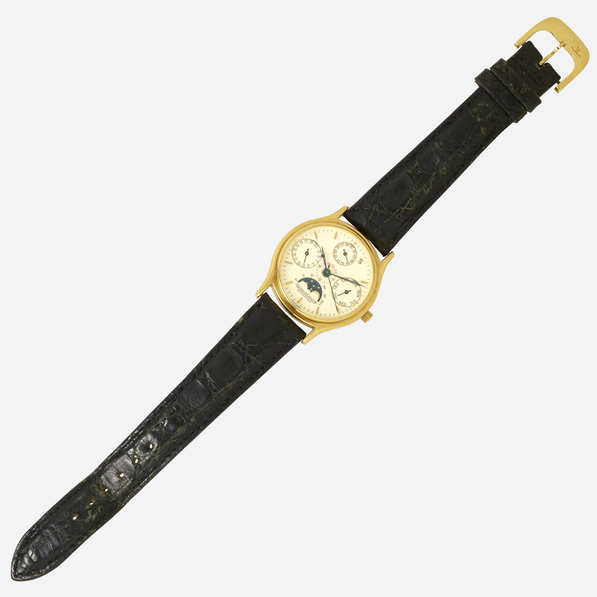 108: JAEGER-LECOULTRE, 'Master Calendar' gold wristwatch, Ref. 141.140.1 <  Watches, 25 October 2023 < Auctions | Rago Auctions