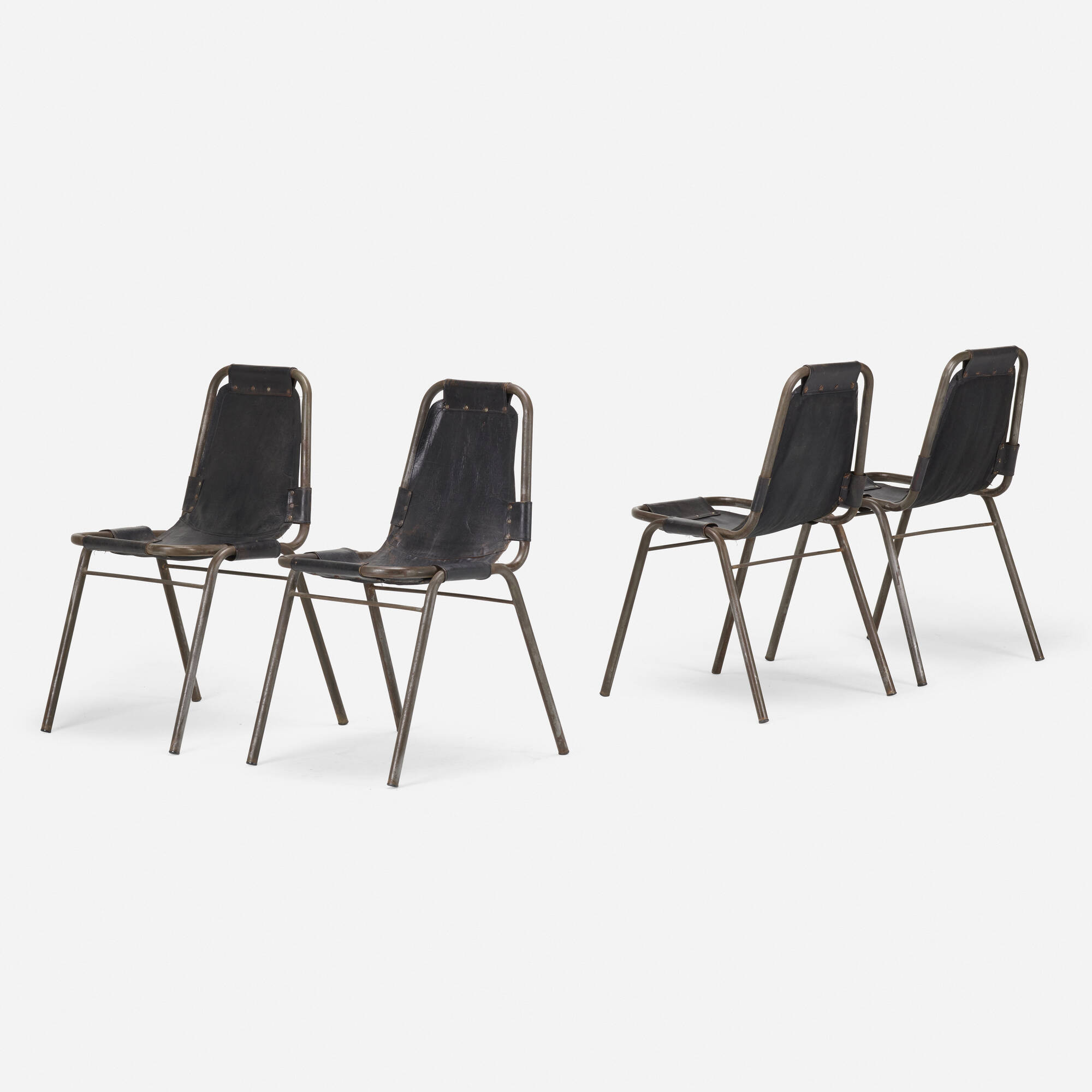 110: CHARLOTTE PERRIAND, Dining chairs from Les Arcs, set of four < Living  Contemporary, 3 March 2021 < Auctions | Rago Auctions