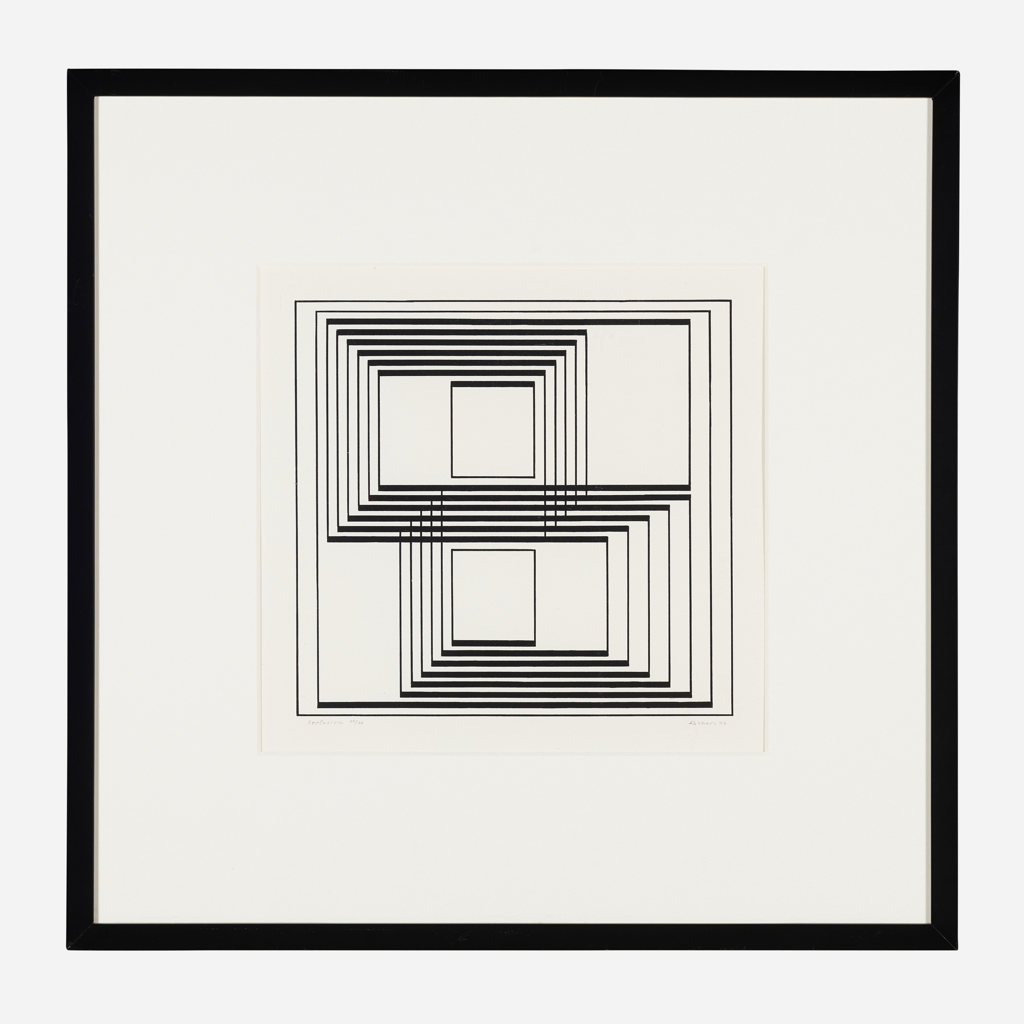 【オンラインショップ】 111: Tectonics Graphic the (from Seclusion ALBERS, JOSEF 版画