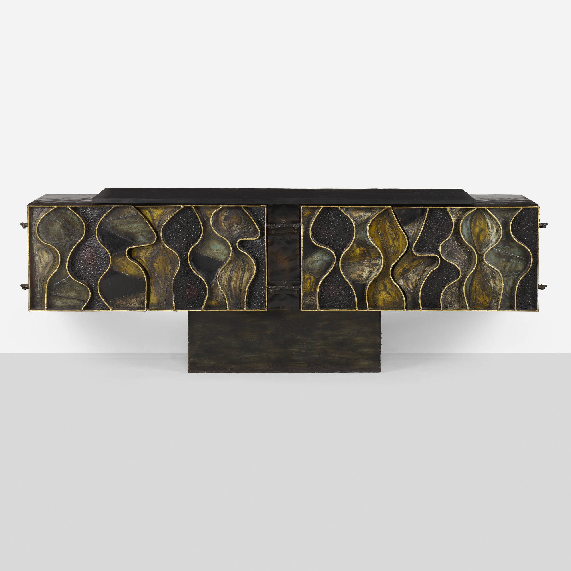 116 PAUL EVANS Exceptional and Rare Wavy Front cabinet Modern Design 16 May 2024 Auctions Rago Auctions