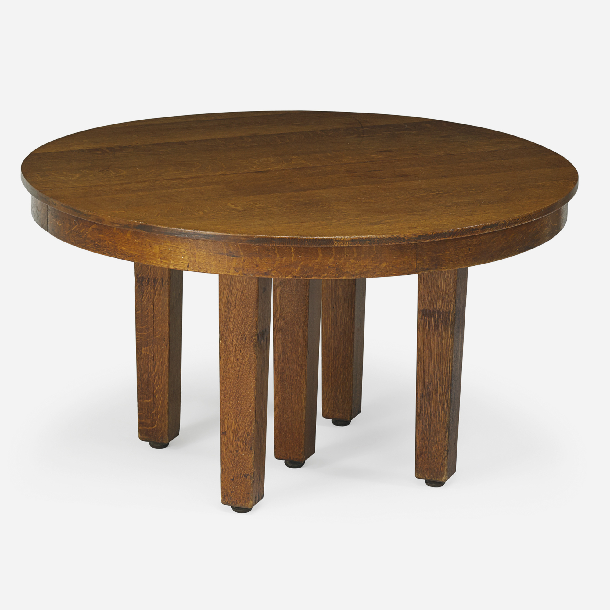 1190 L. J.G. STICKLEY Five leg dining table Early 20th