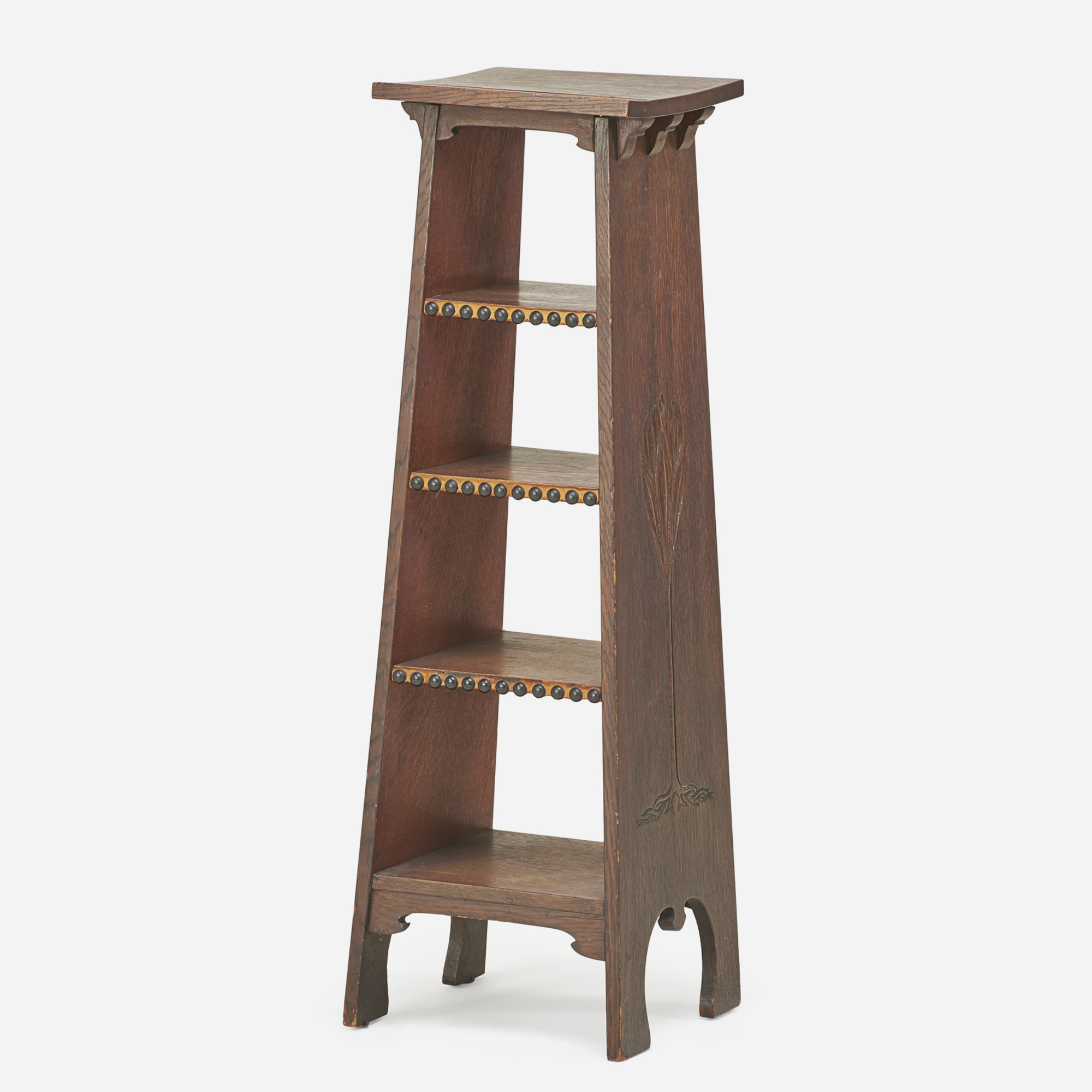 1192 GUSTAV STICKLEY Early Tree of Life stand Early 20th