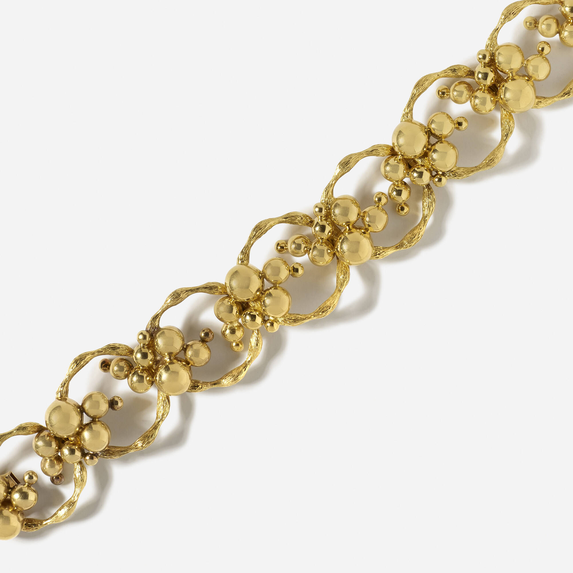 121: Mid-Century gold bracelet