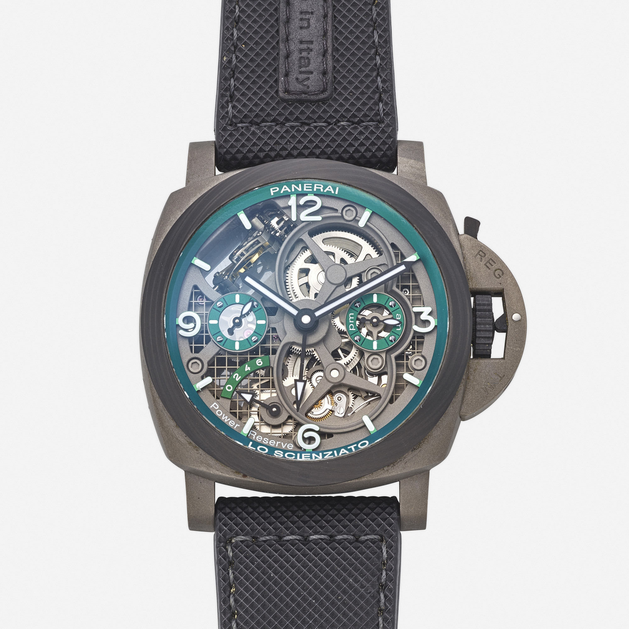 125 PANERAI Luminor Tourbillon GMT Lo Scienziato titanium wristwatch Ref. PAM00768 Watches 8 May 2024 Auctions Rago Auctions
