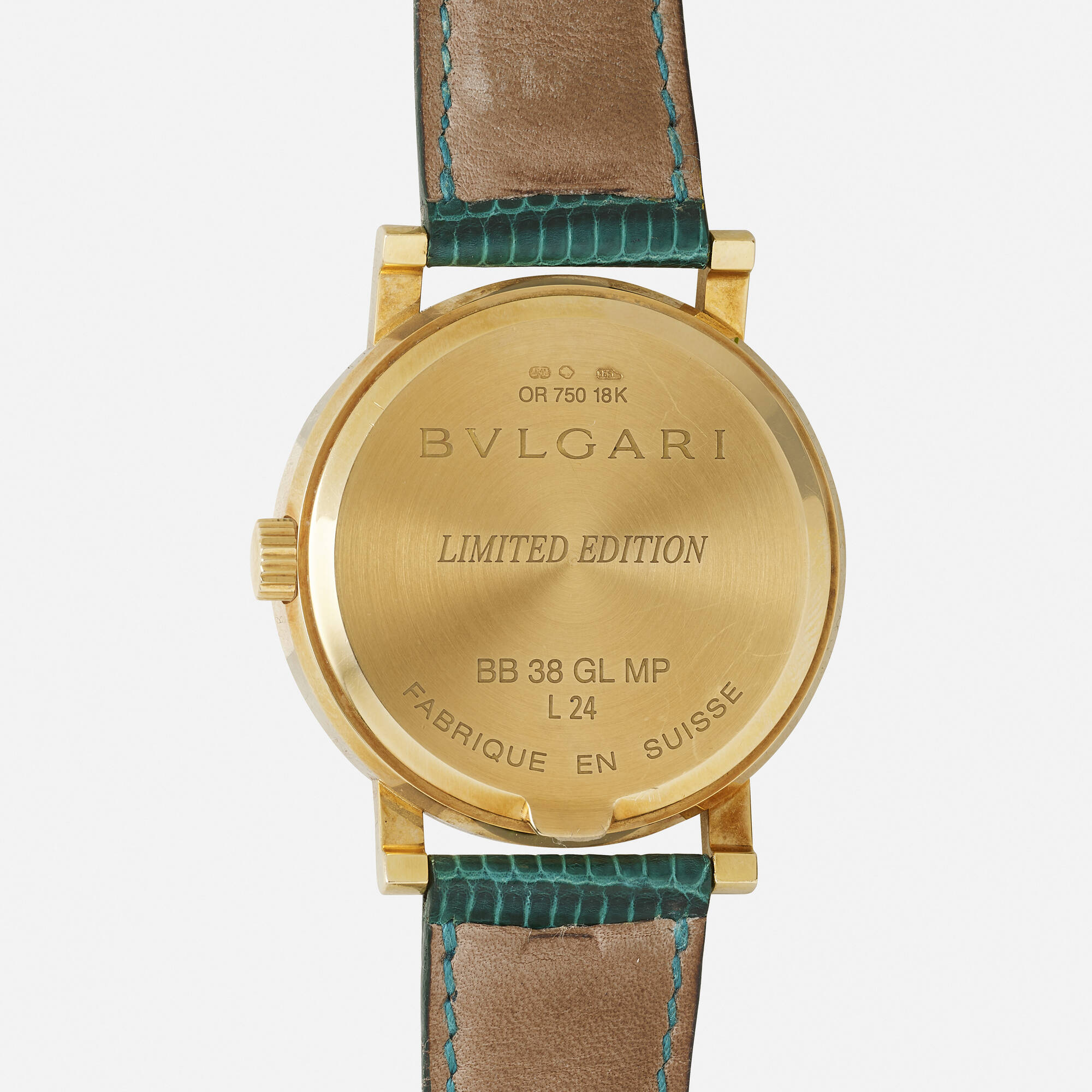 125: BULGARI, 'Bulgari Limited Edition' gold wristwatch, Ref. BB38GLMP <  Watches, 26 October 2022 < Auctions | Rago Auctions