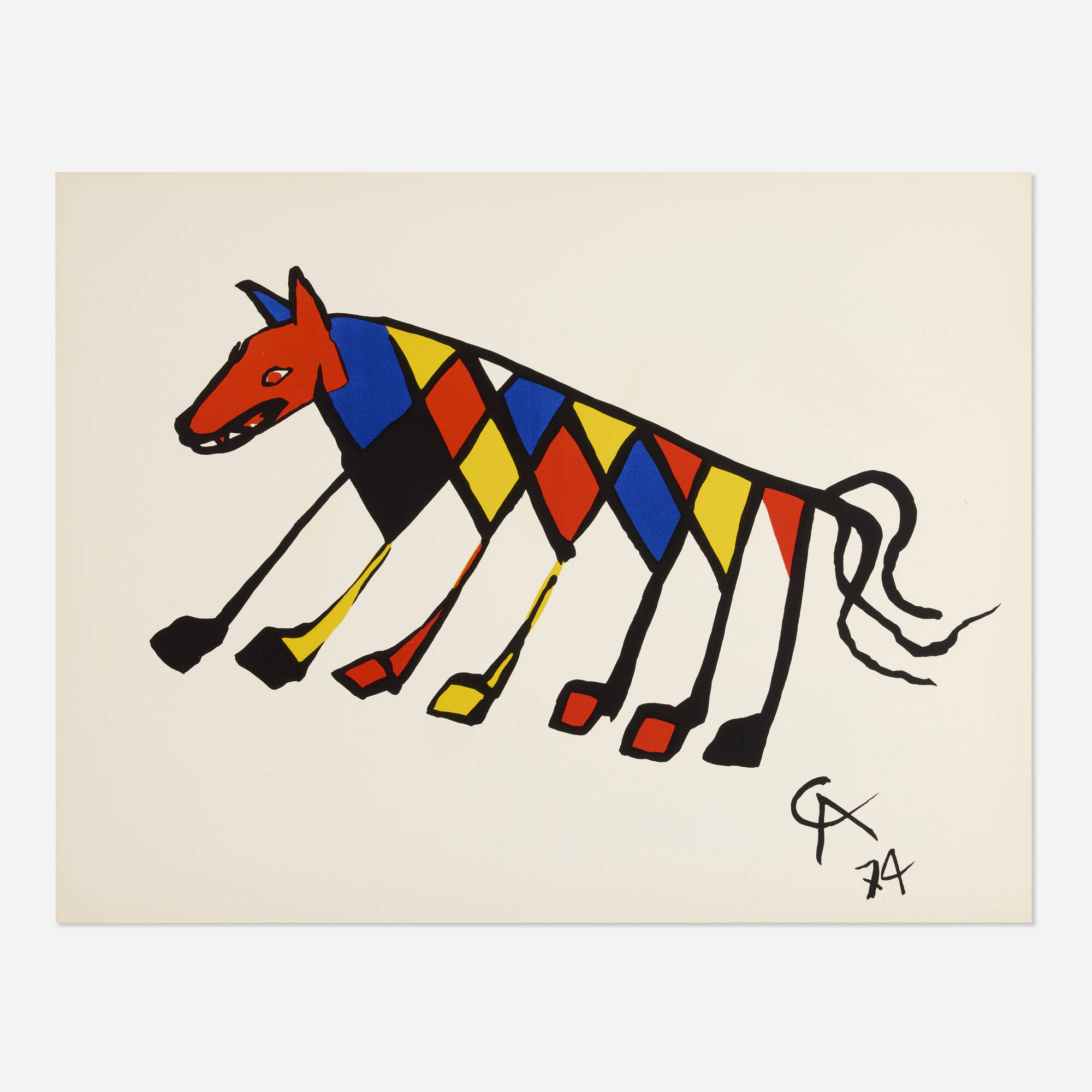 136: ALEXANDER CALDER, Beastie (from the Flying Colors