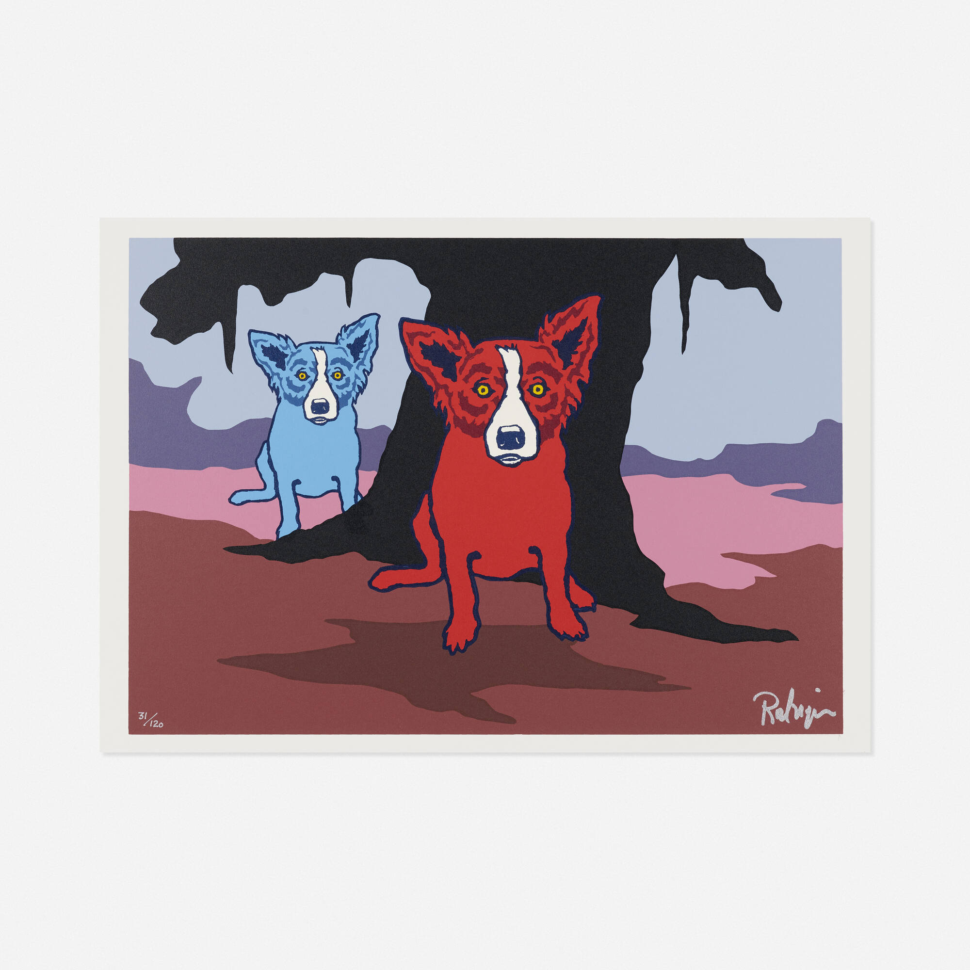 139: GEORGE RODRIGUE, Blue Dogs Don't Like Bein' Blue < Living  Contemporary, 2 March 2022 < Auctions | Rago Auctions