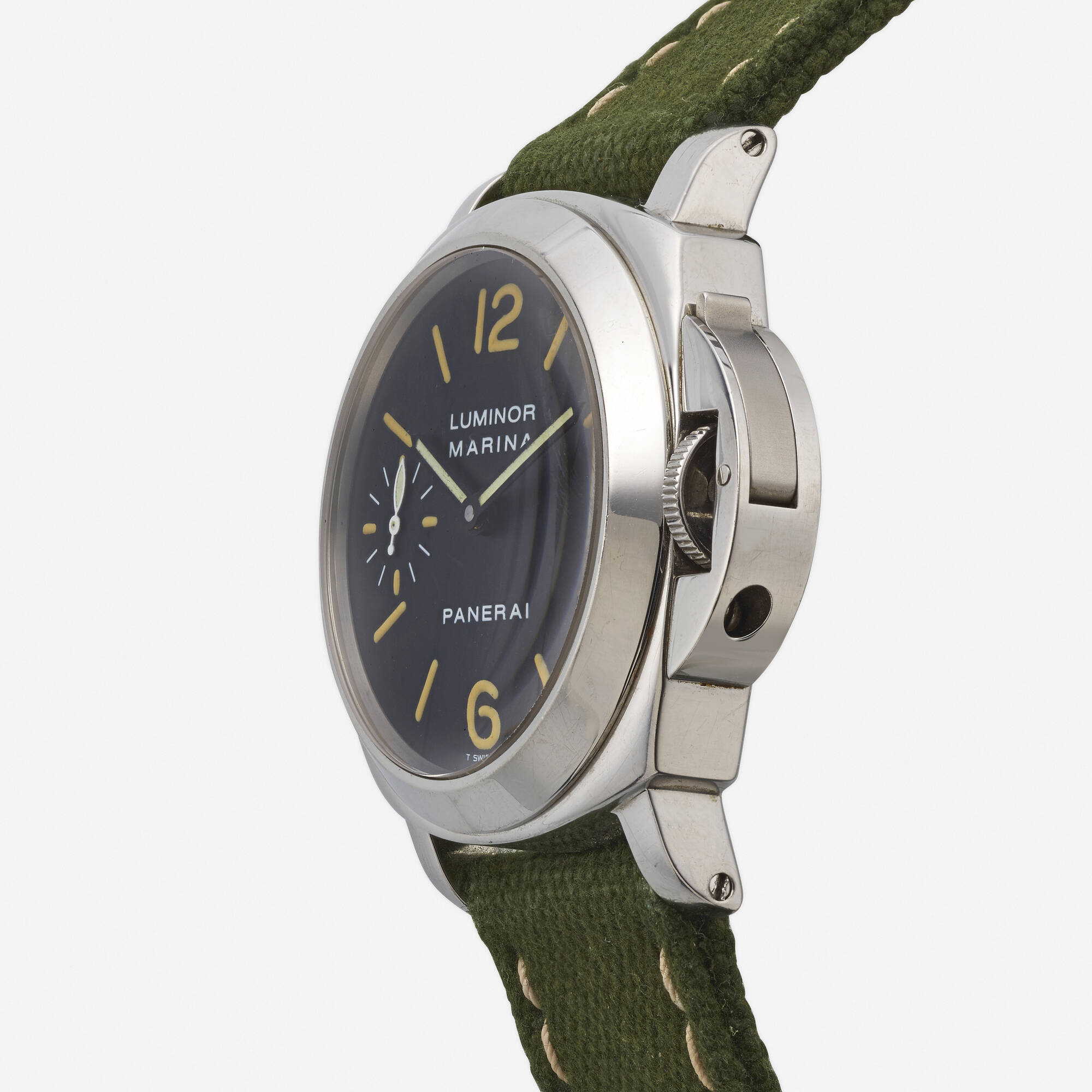 139: PANERAI, 'Luminor Marina' stainless steel wristwatch