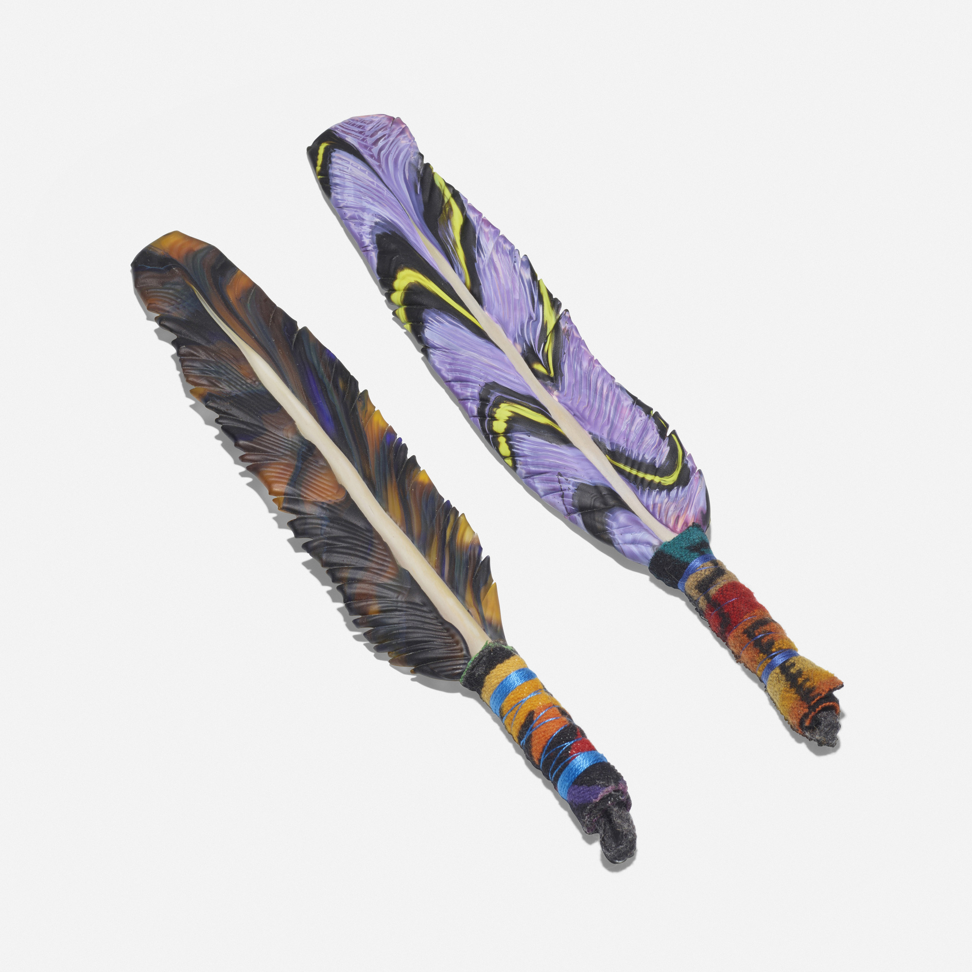 143: DAN FRIDAY, Feather I; Feather V (two works