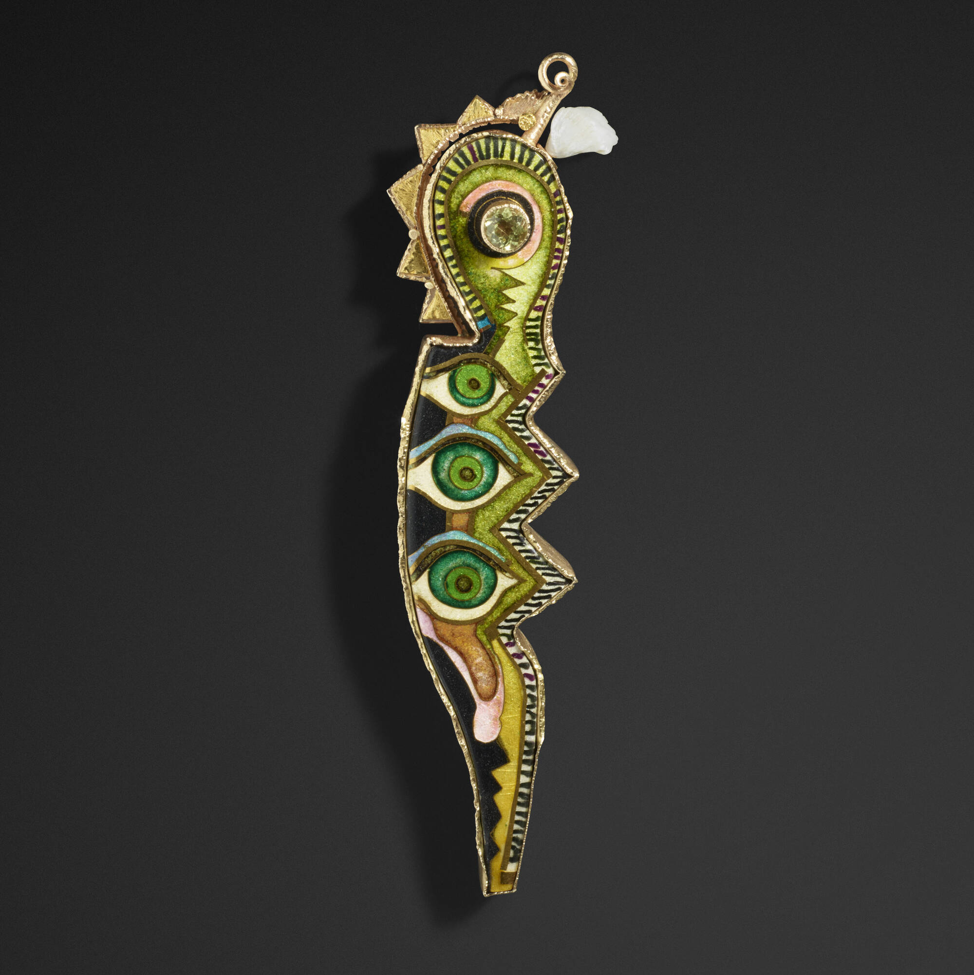 149 WILLIAM HARPER Jealousy brooch from The Seven Deadly Sins Structure Ornament Studio Jewelry 1900 to the Present Curated by Mark McDonald 12 February 2020 Auctions Rago Auctions