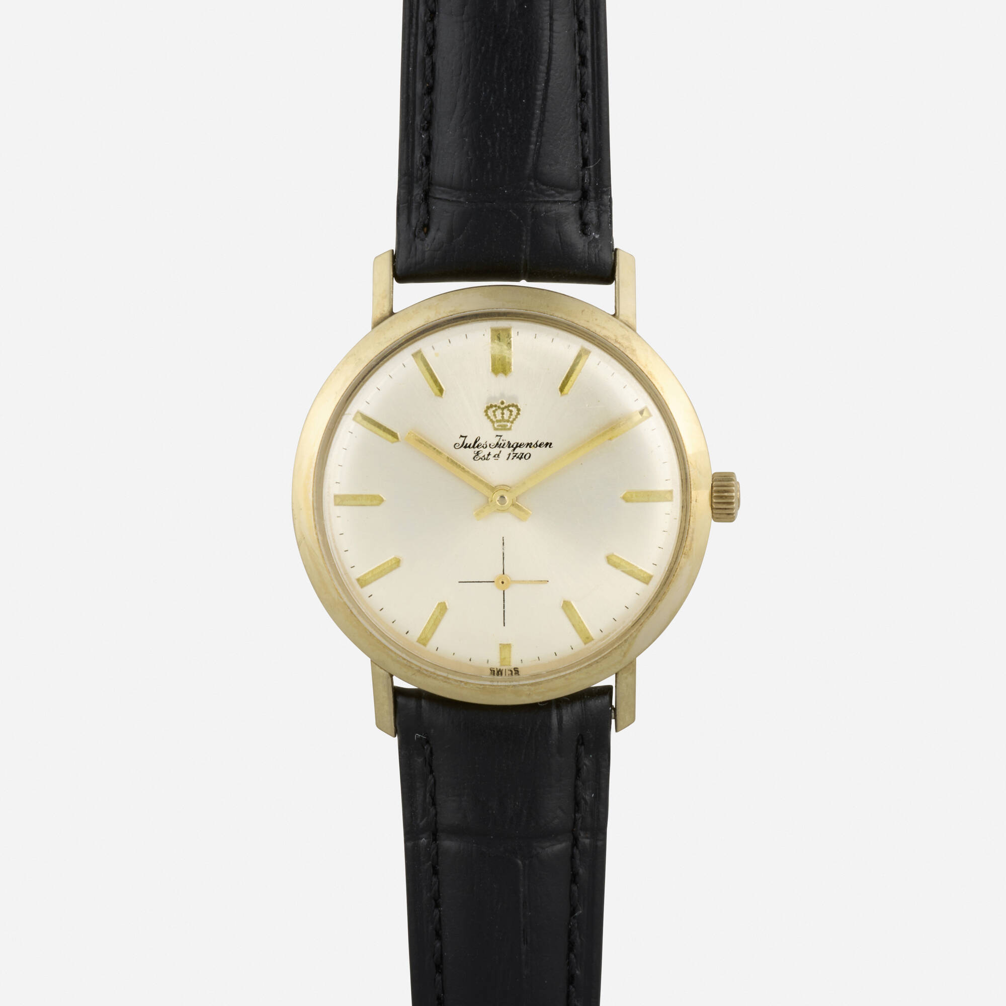 150 JULES JURGENSEN Gold wristwatch Watches 4 December 2024 Auctions Rago Auctions