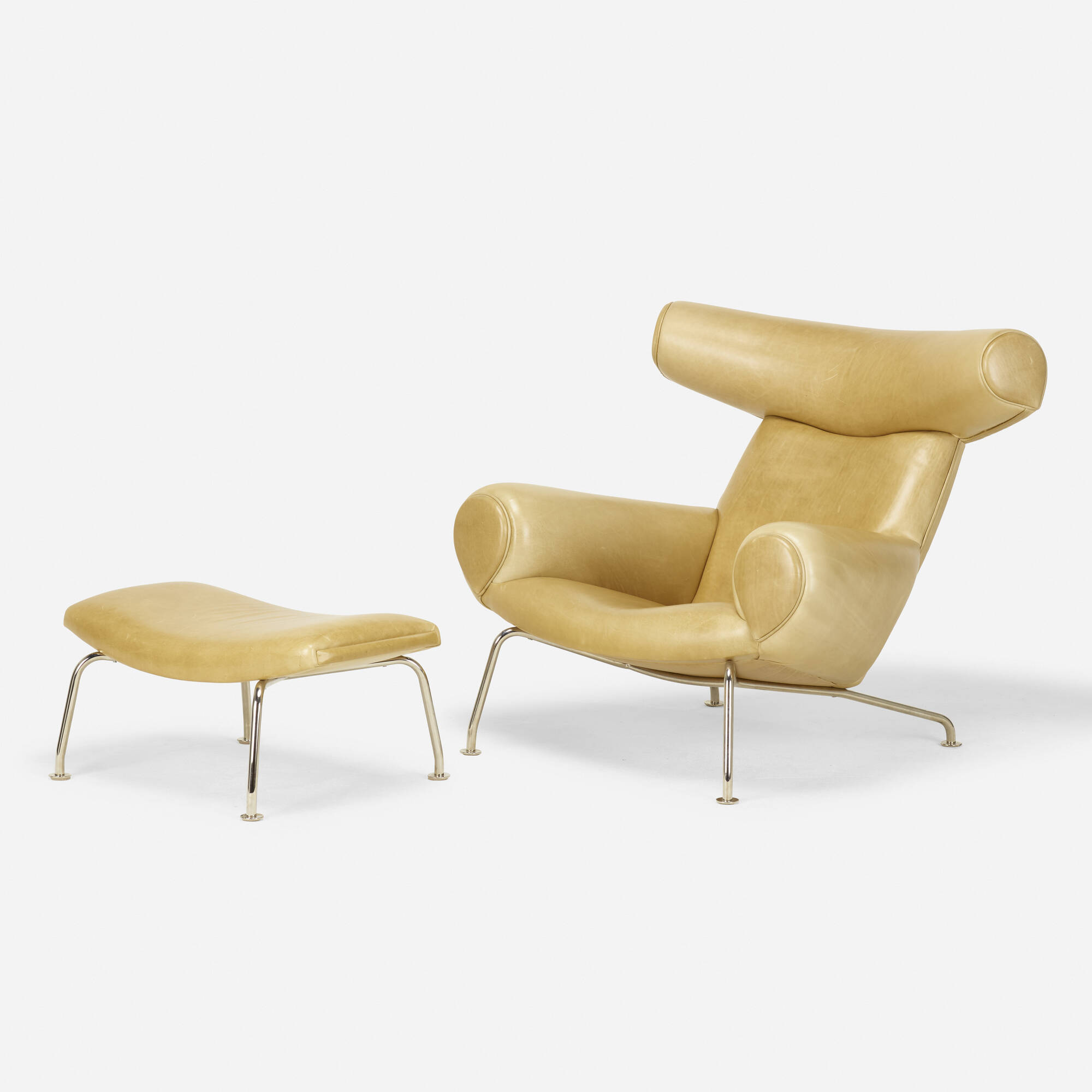 Ox chair online and ottoman
