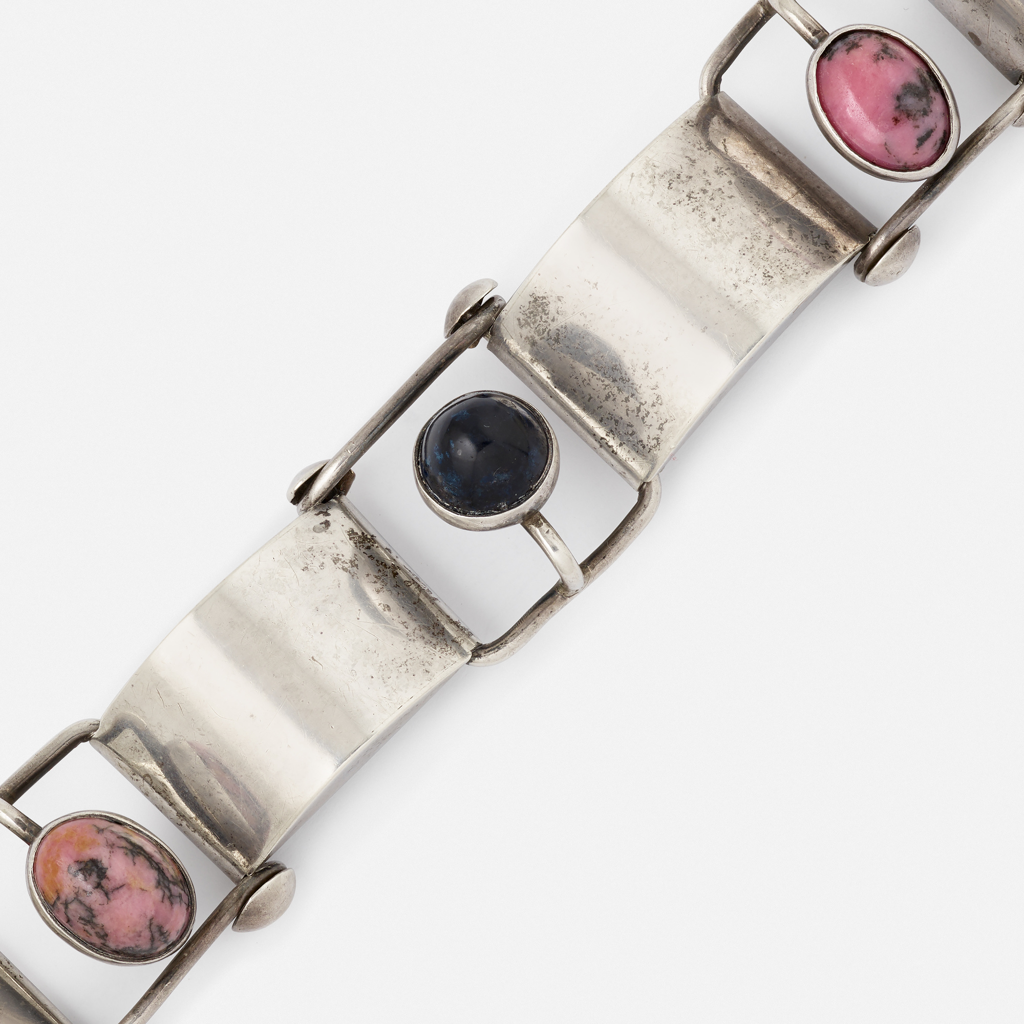 190 SAM KRAMER Multi gem and sterling silver bracelet Spring