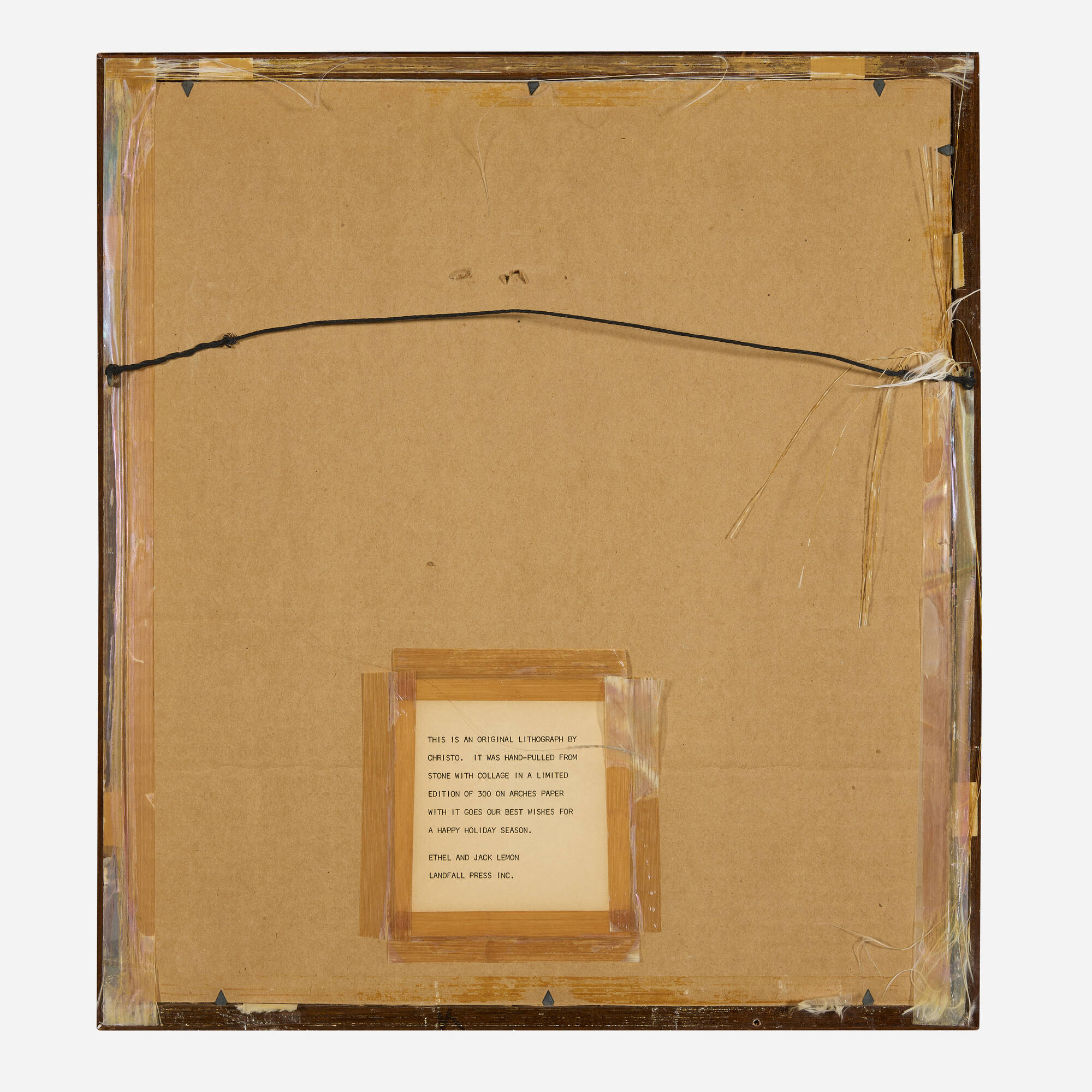 206: CHRISTO AND JEANNE-CLAUDE, Store Front/Project for Landfall Press < 20|21 Art, 27 March 2024 < Auctions | Rago Auctions 206: CHRISTO AND JEANNE-CLAUDE, Store Front/Project for Landfall Press < 20|21 Art, 27 March 2024 < Auctions | Rago Auctions