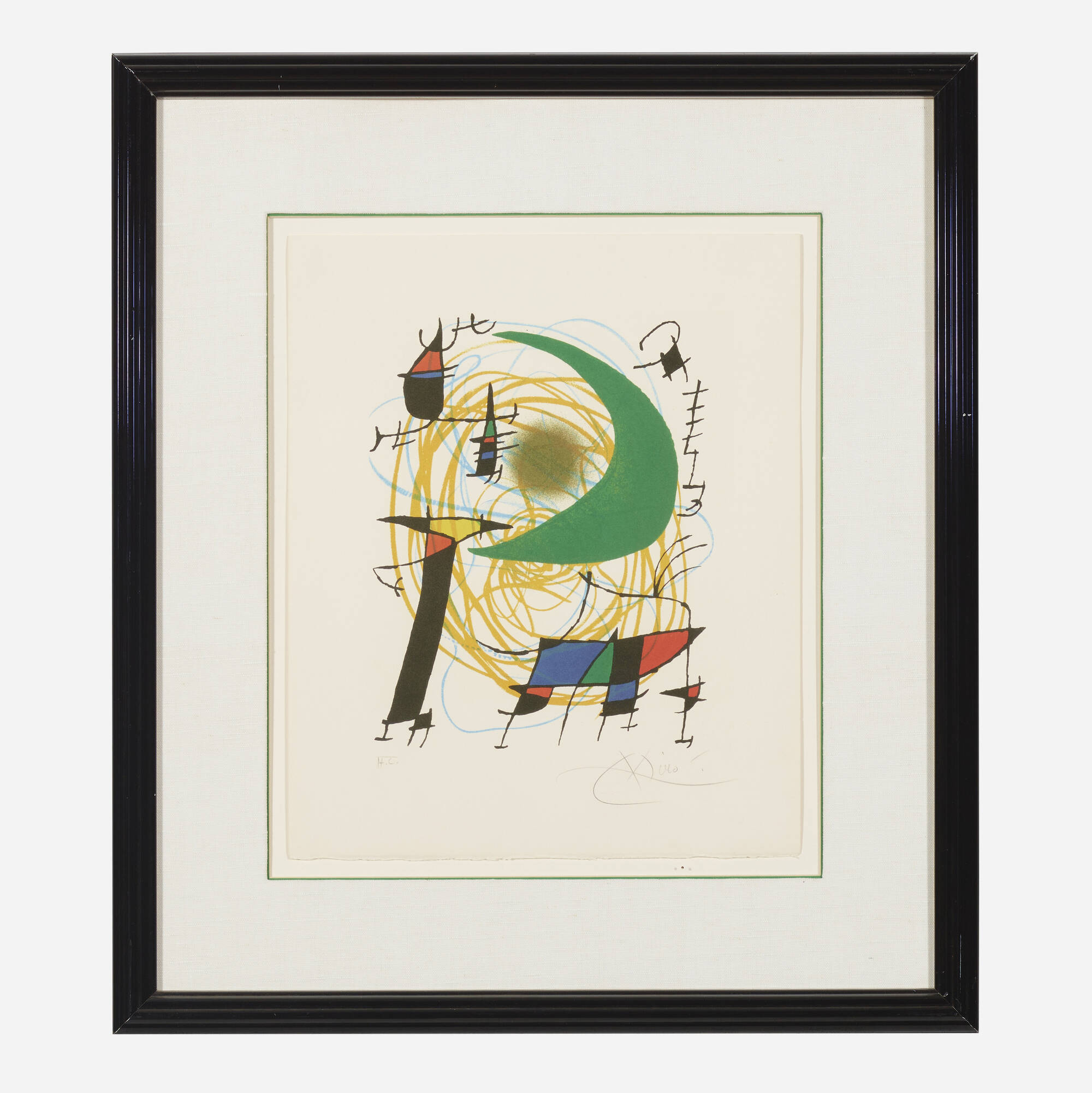 214 JOAN MIRO Plate 7 from the Joan Miro Lithographs I portfolio Prints Multiples 4 June 2024 Auctions Rago Auctions
