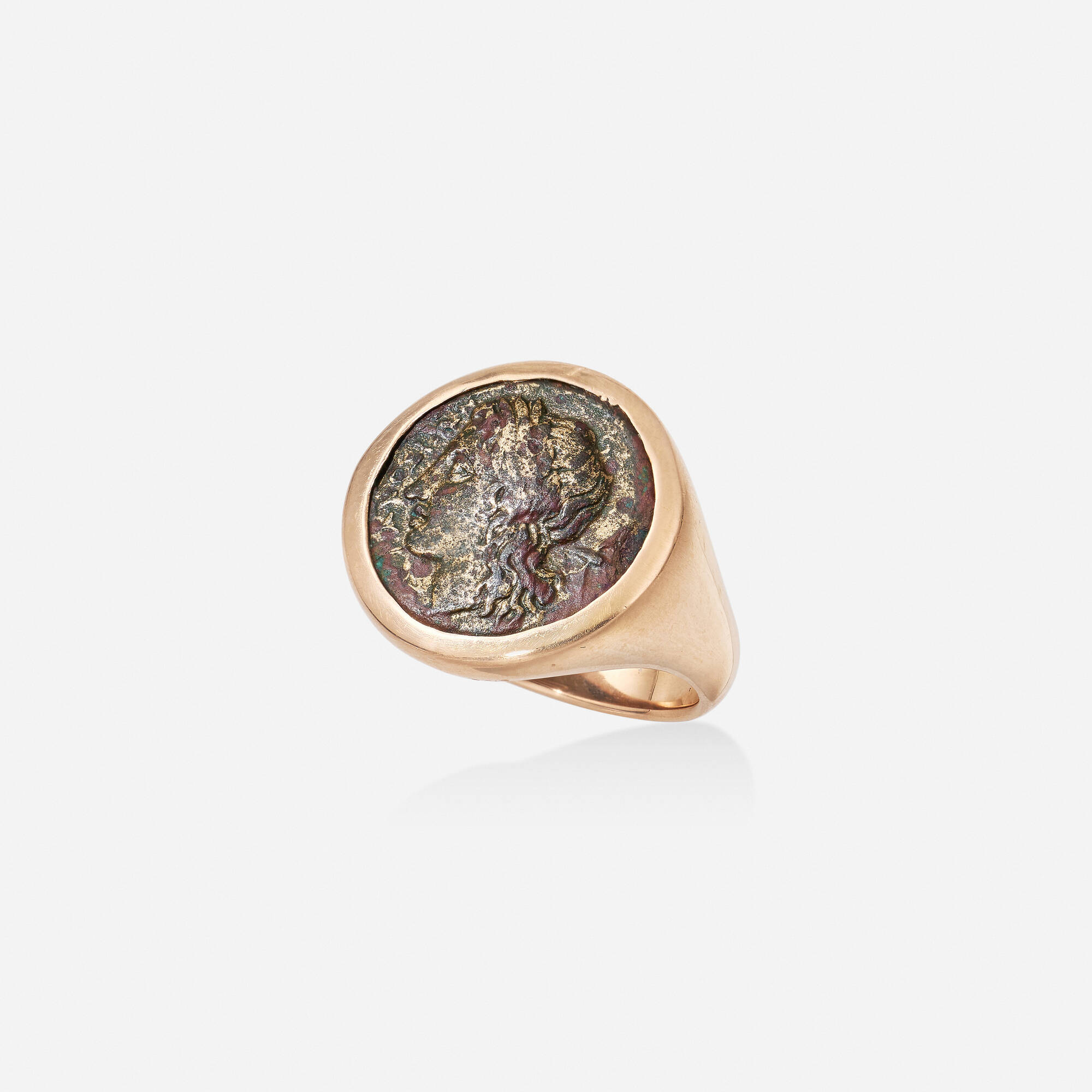 250 BULGARI Monete ancient coin and pink gold ring Fall Jewels 23 October 2024 Auctions Rago Auctions
