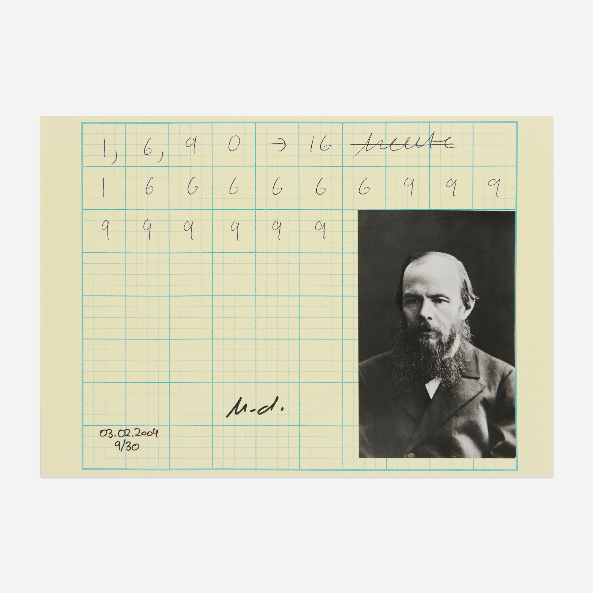 265: HANNE DARBOVEN, Tagesrechnung < Artists' Books & Ephemera from an  Important Private Collection, 15 March 2023 < Auctions | Rago Auctions