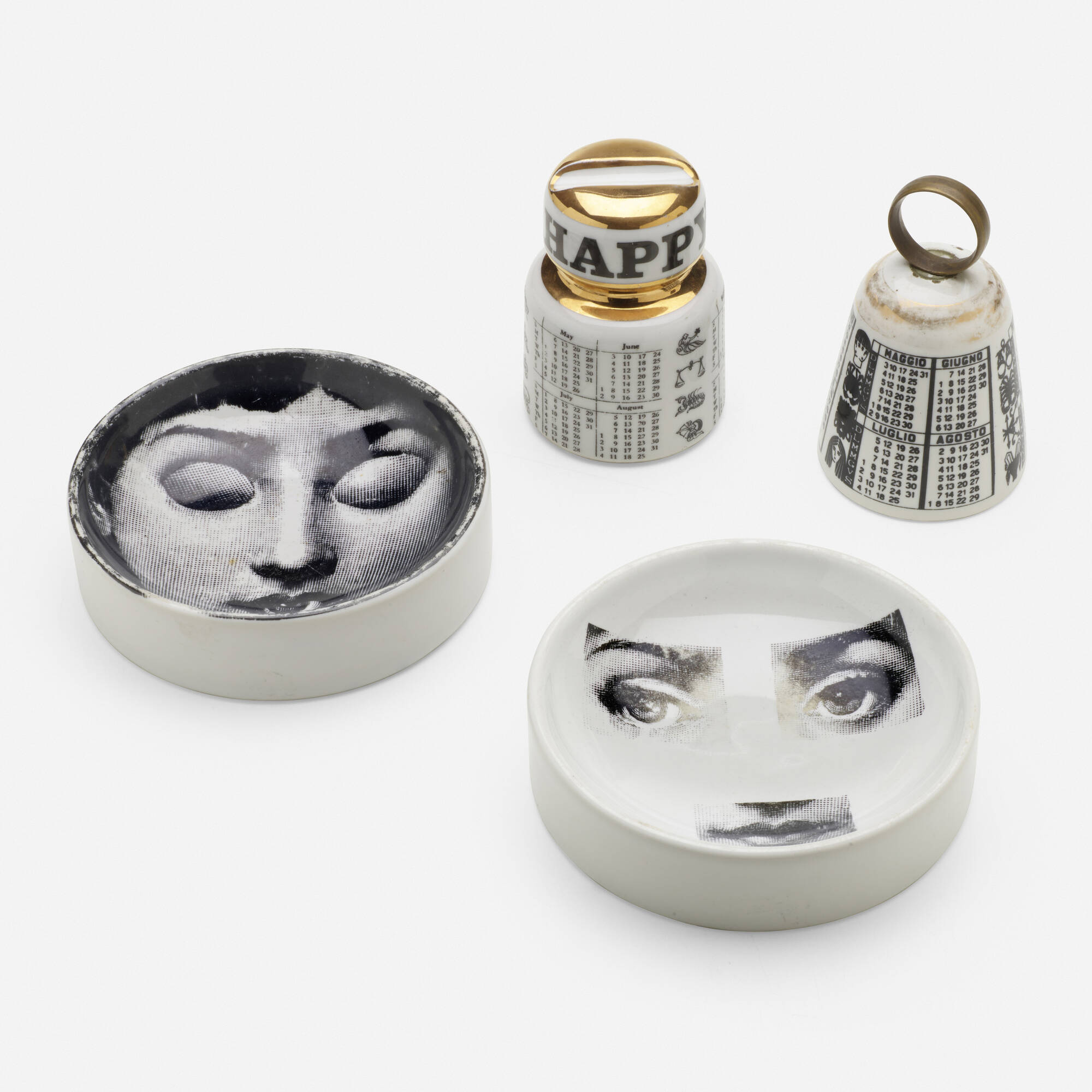 Sold at Auction: Piero Fornasetti, Piero Fornasetti, Collection of tabletop  accessories