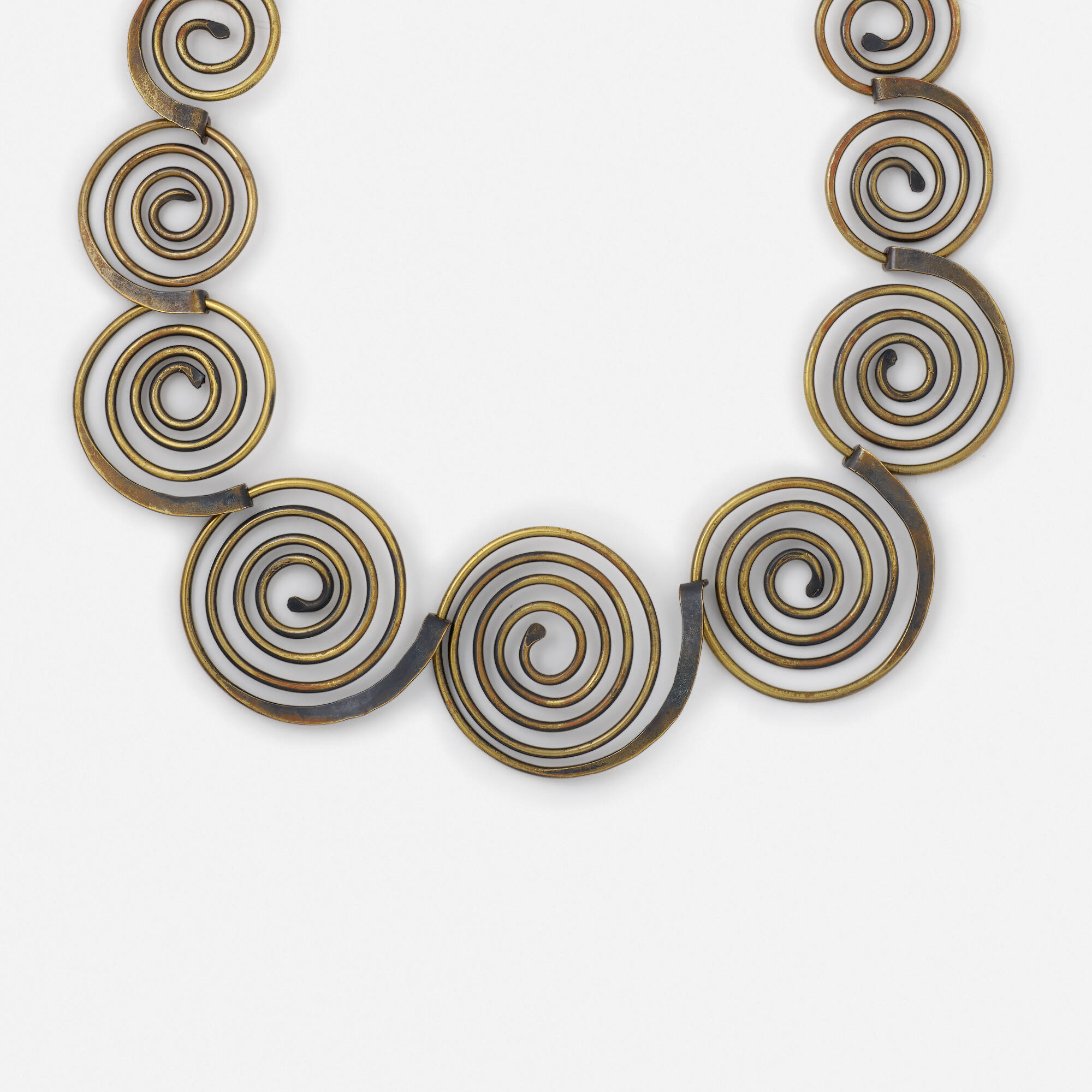 266: ART SMITH, 'Diminishing Spirals' copper necklace < Fall Jewelry, 26 October 2022 < Auctions | Rago Auctions 266: ART SMITH, 'Diminishing Spirals' copper necklace < Fall Jewelry, 26 October 2022 < Auctions | Rago Auctions