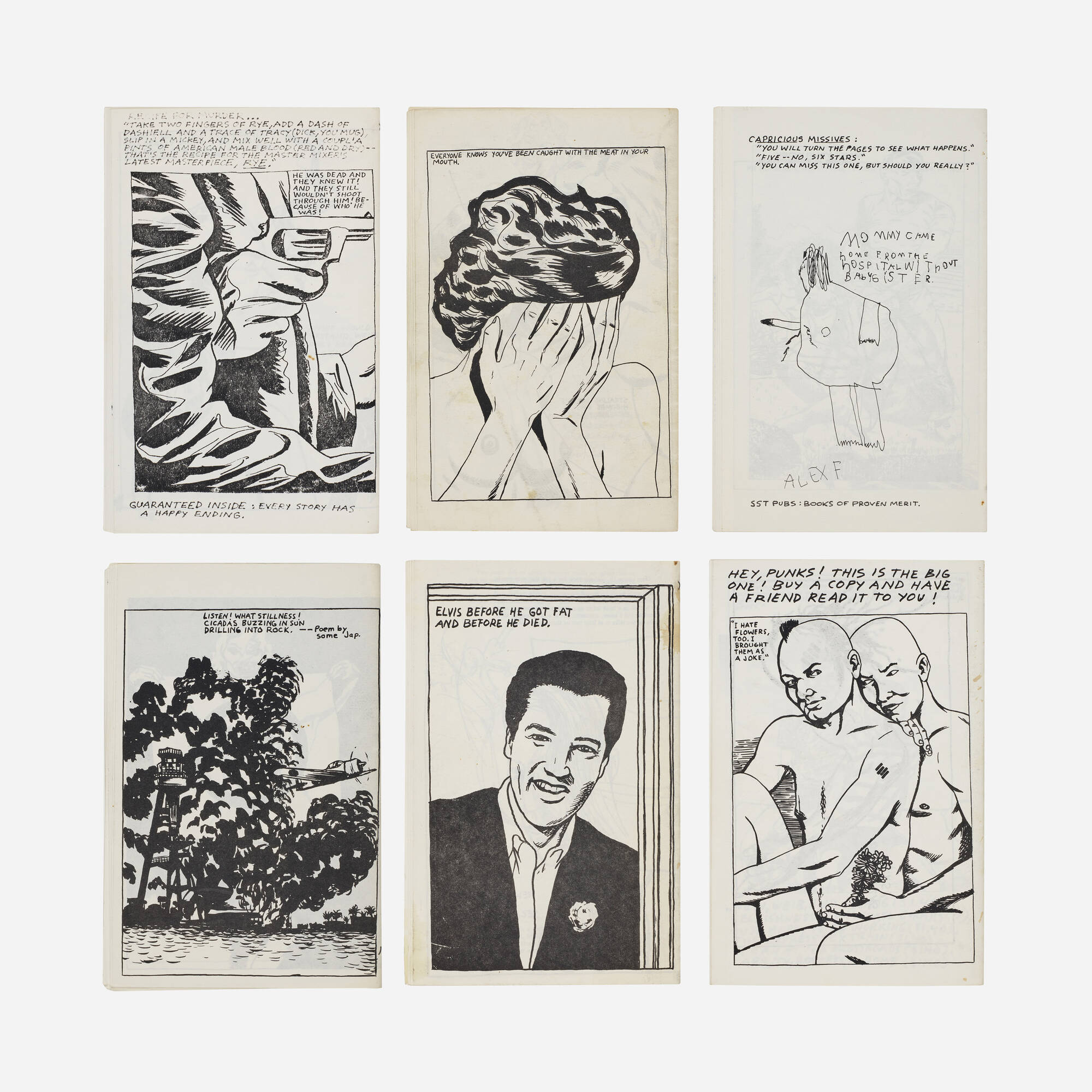 272: RAYMOND PETTIBON, Collection of six zines < 21st