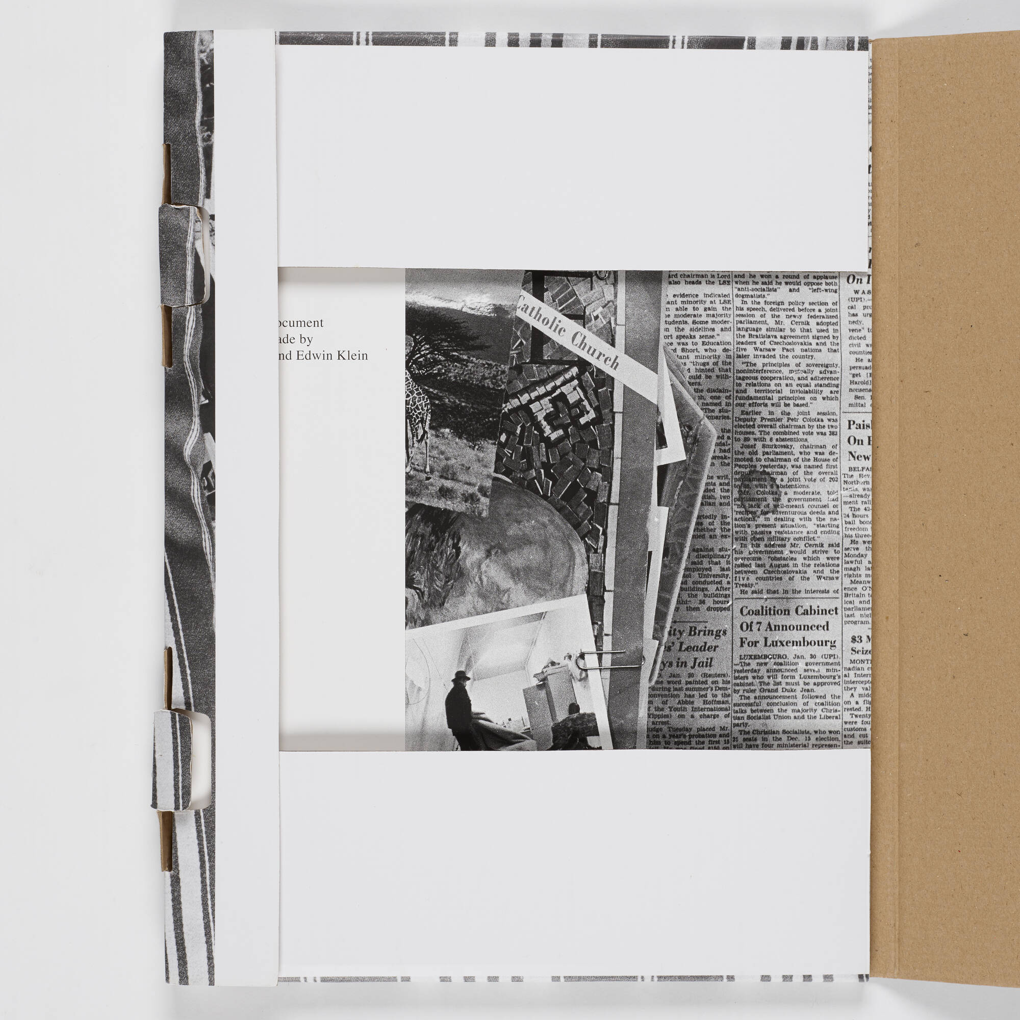 281: PAUL THEK AND EDWIN KLEIN, Artist book and documents, two 