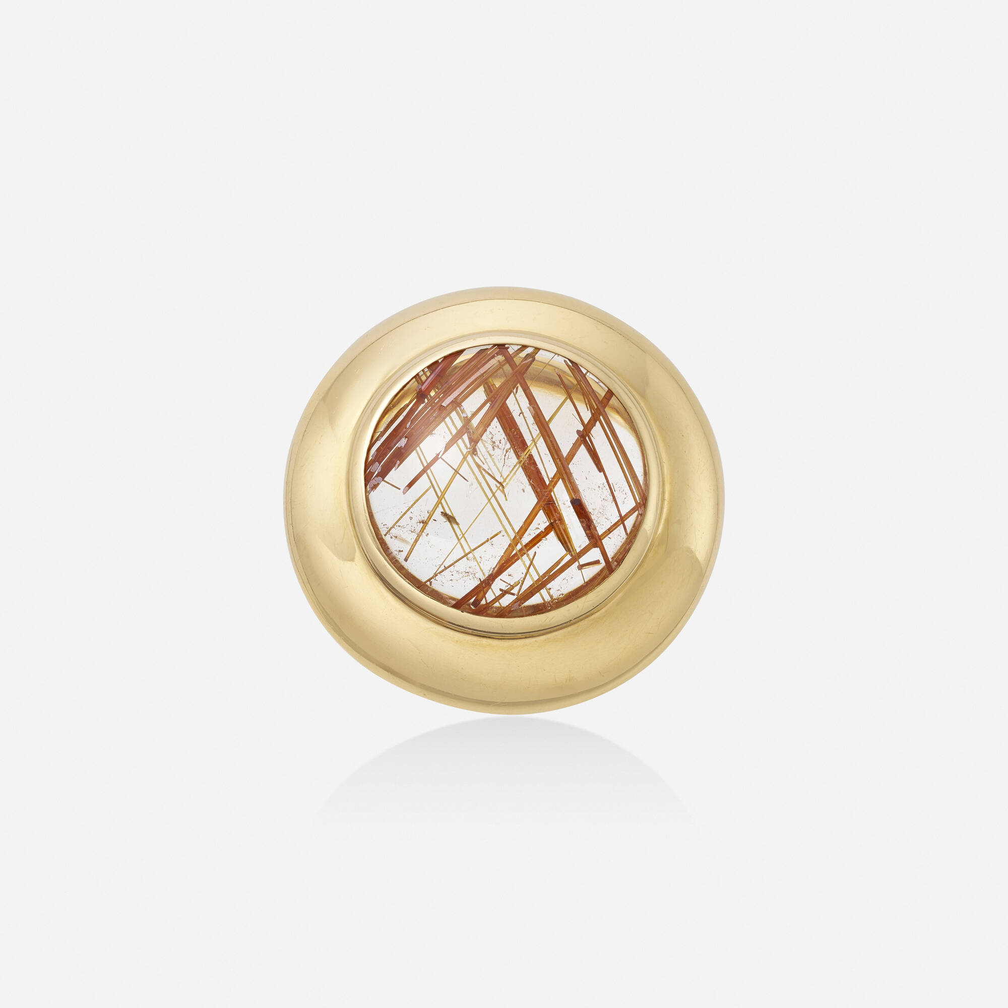 388: TAMARA COMOLLI, Rutilated quartz and gold ring < Spring