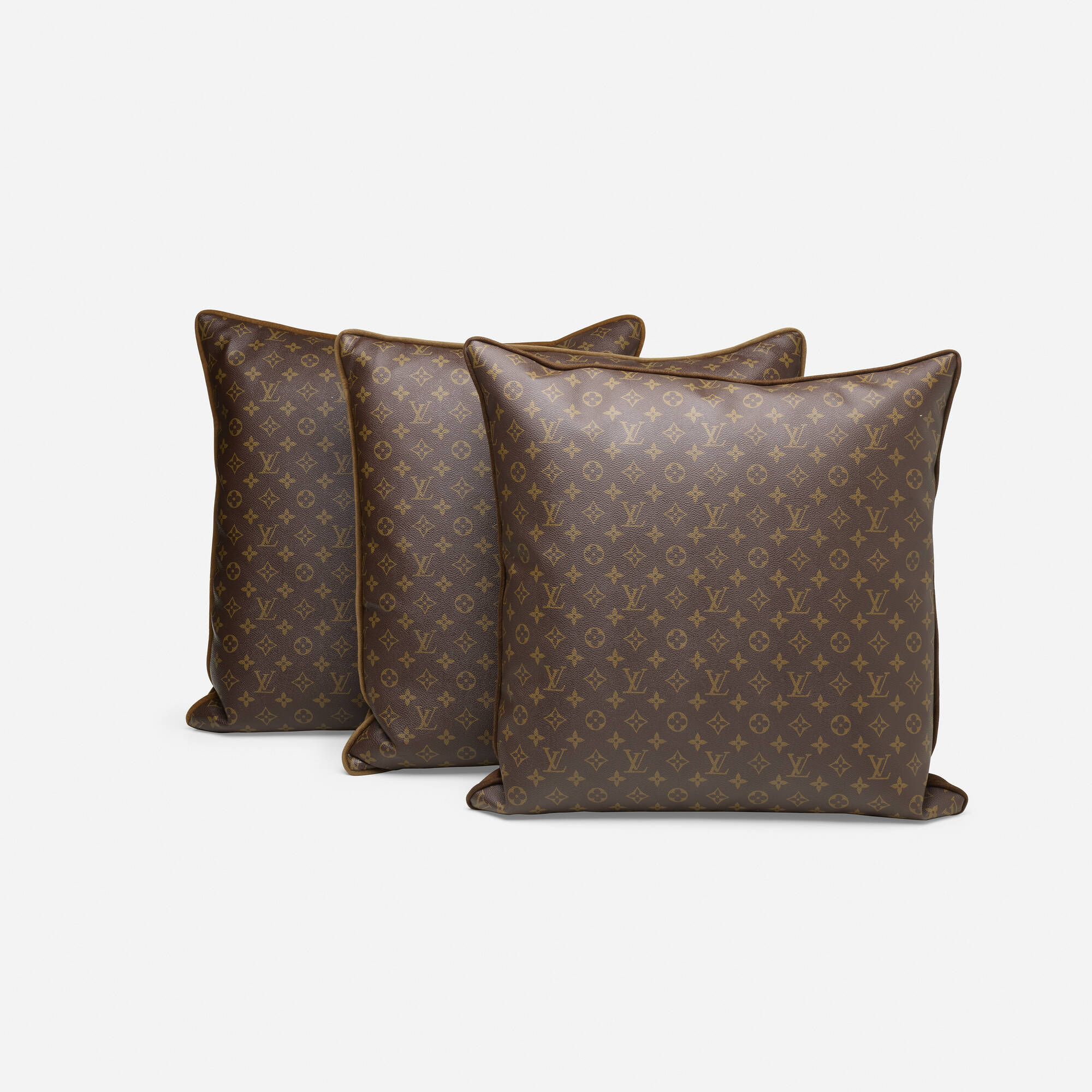 443: LOUIS VUITTON, pillows, set of three