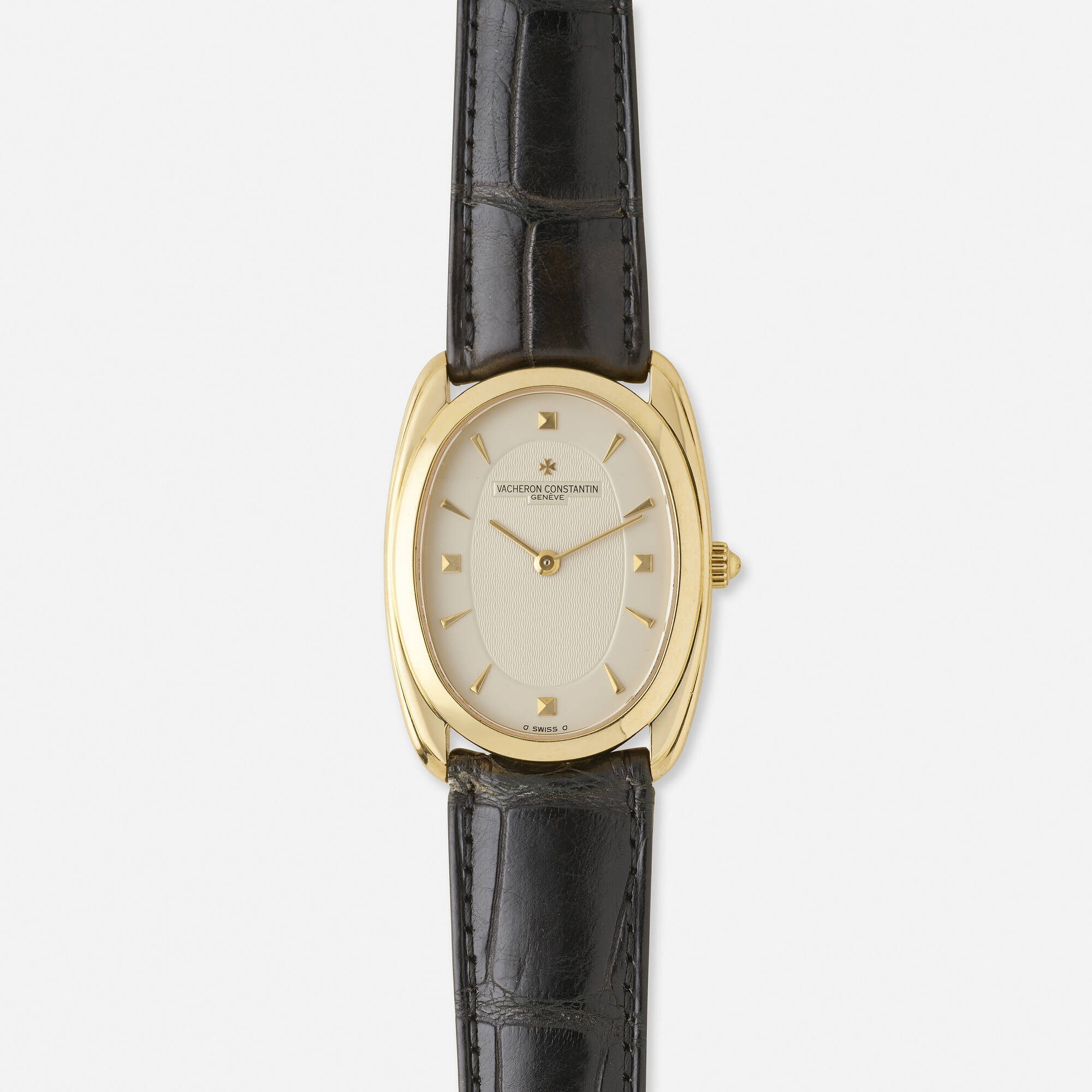 459: VACHERON CONSTANTIN, 'Les Historiques' gold and leather wristwatch,  Ref. 31110/000J < Watches: A Prominent Store Collection, 30 September 2021  < Auctions | Rago Auctions