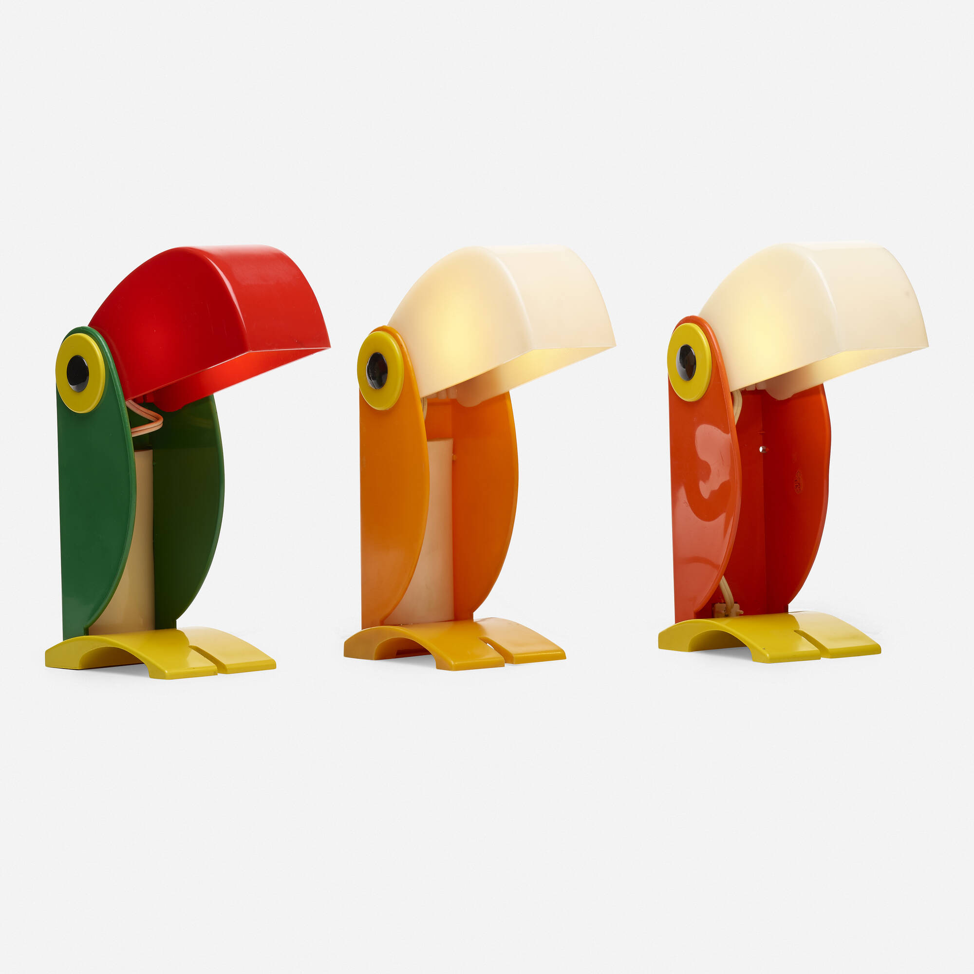 470 OLD TIMER FERRARI toucan lamps set of three Living