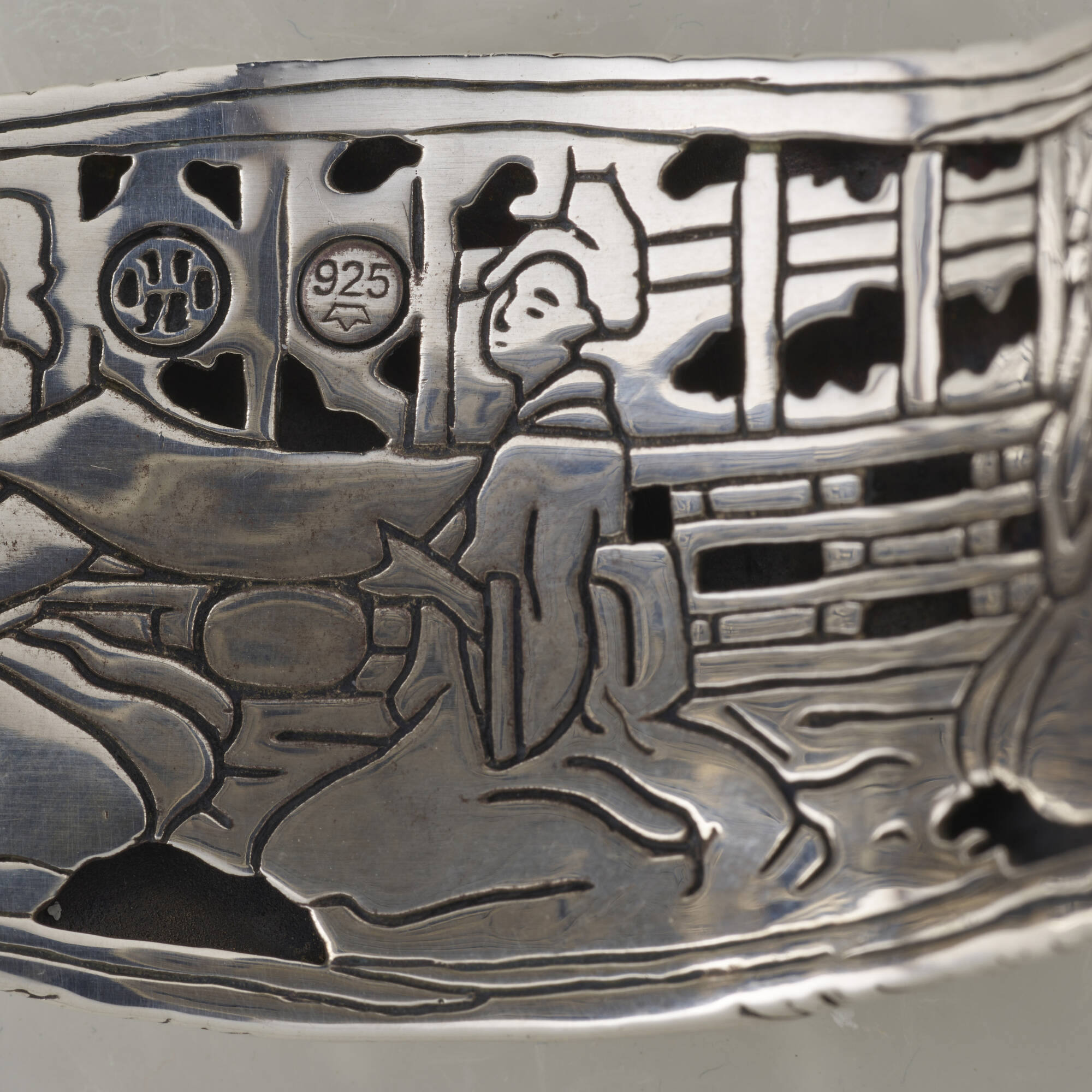 100％安い 518: JOHN cuff silver sterling Zen' Taman 'Kali HARDY, アクセサリー