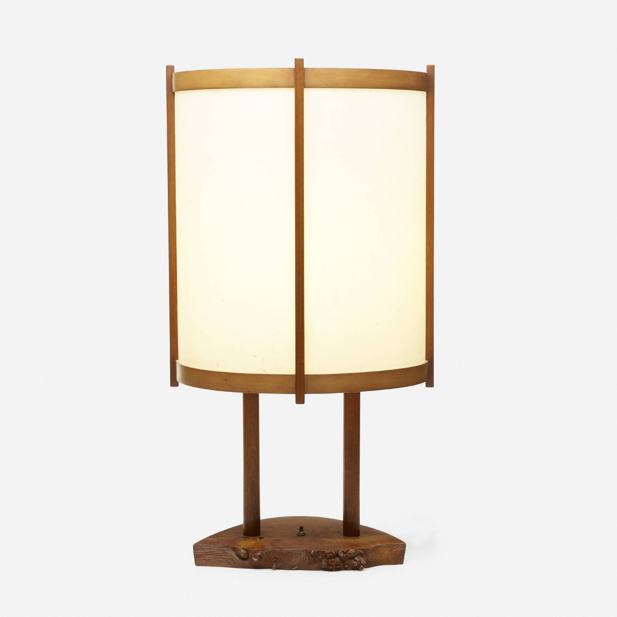 523: GEORGE NAKASHIMA, Table lamp < Modern Design, 21 January 2022 <  Auctions | Rago Auctions