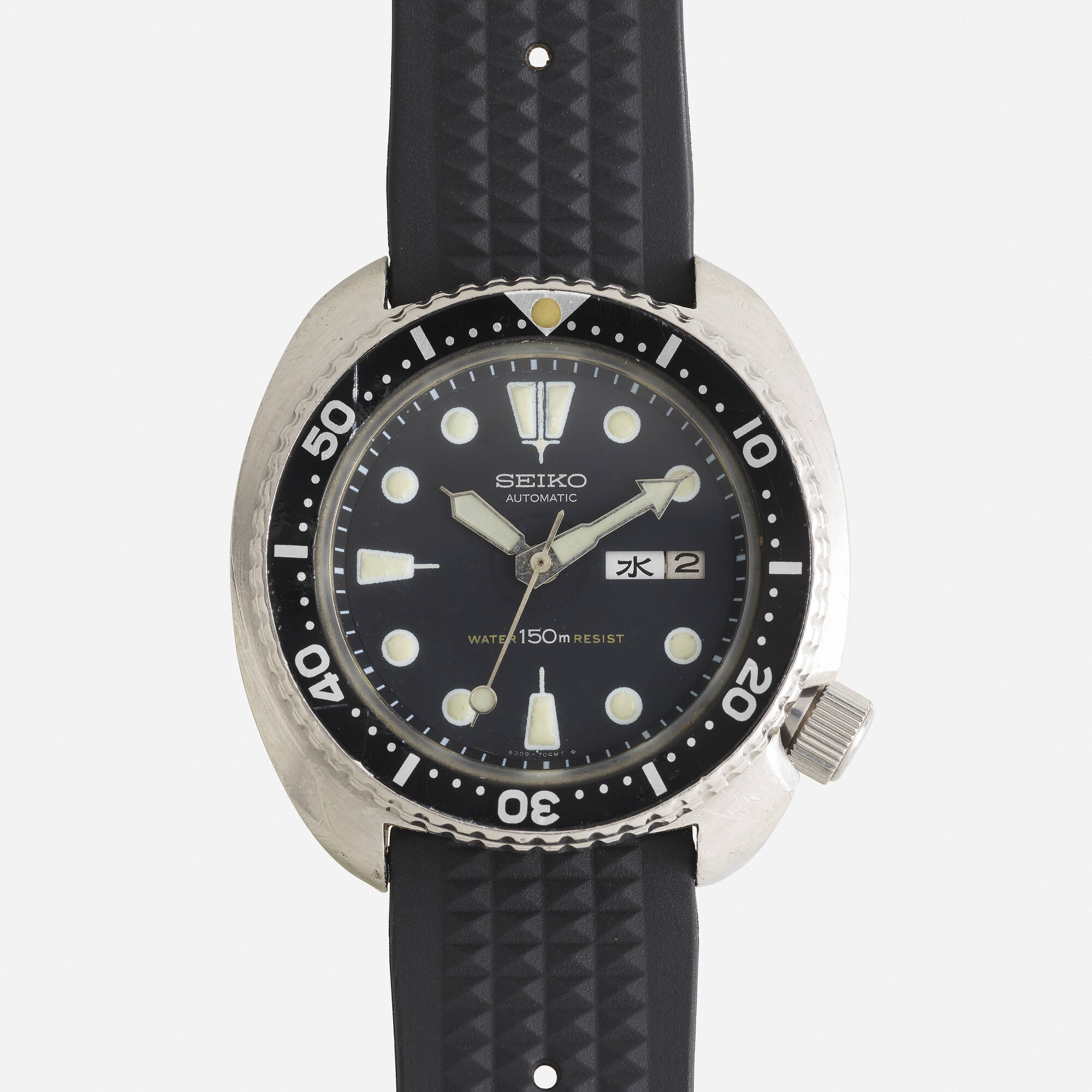 573: SEIKO, 'Turtle Diver' wristwatch, Ref. 6309-704MT < Interesting  Timepieces, 10 February 2022 < Auctions | Rago Auctions