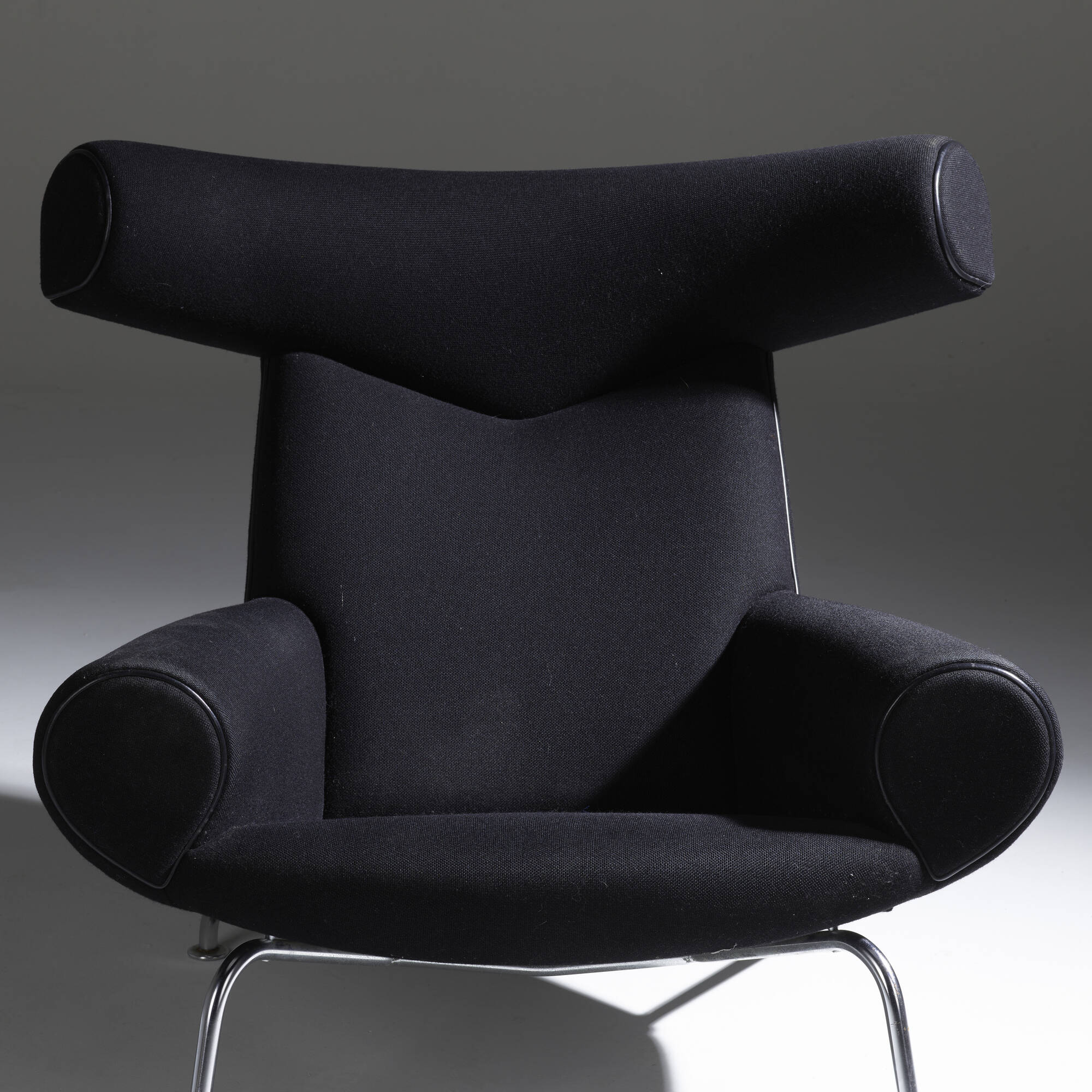 636: HANS J. WEGNER, Ox chair, model AP 46 and ottoman
