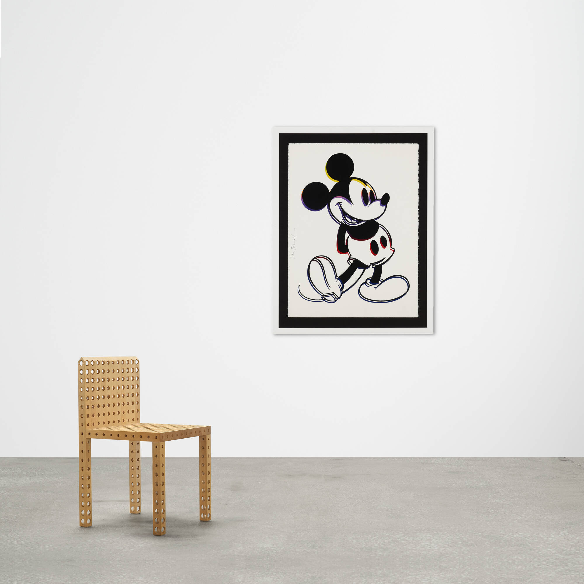 348: MR. BRAINWASH, Mickey Mouse (unique) < Prints +